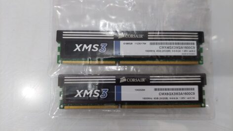 دو عدد رم حرفه ای کامپیوتر مدل XMS3 1600 2 GB استوک