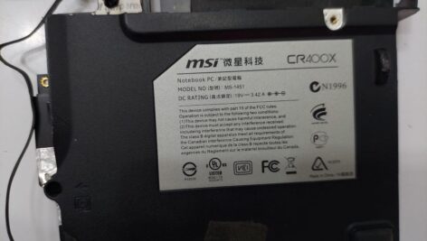 قاب استوک اورجینال کف لپ تاپ ام اس آی مدل MSI-CR400X