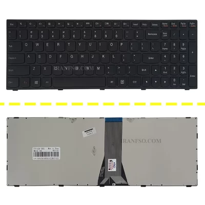 کیبرد لپ تاپ لنوو IdeaPad G50-70 مشکی-بدون بک لایت-با فریم