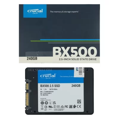 هارد SSD لپ تاپ ۲۴۰ گیگابایت Crucial Sata 2.5Inch BX500