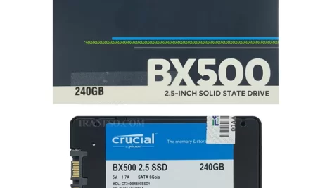 هارد SSD لپ تاپ ۲۴۰ گیگابایت Crucial Sata 2.5Inch BX500