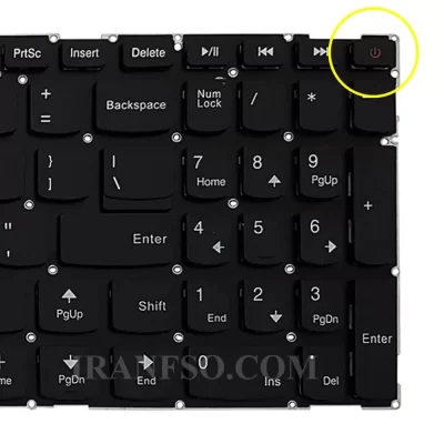 کیبرد لپ تاپ لنوو IdeaPad 110-15ACL بدون فریم با دکمه پاور