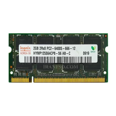 رم لپ تاپ ۲ گیگ سامسونگ DDR2 800-6400 MHZ 1.8V سه ماه گارانتی