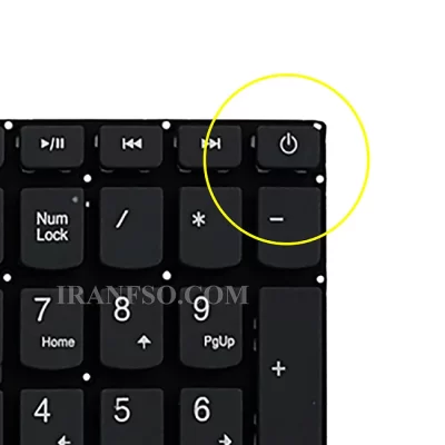 کیبرد لپ تاپ لنوو 330-15-IdeaPad 320-15 نوک مدادی-اینترکوچک بدون فریم بهمراه کلید پاور